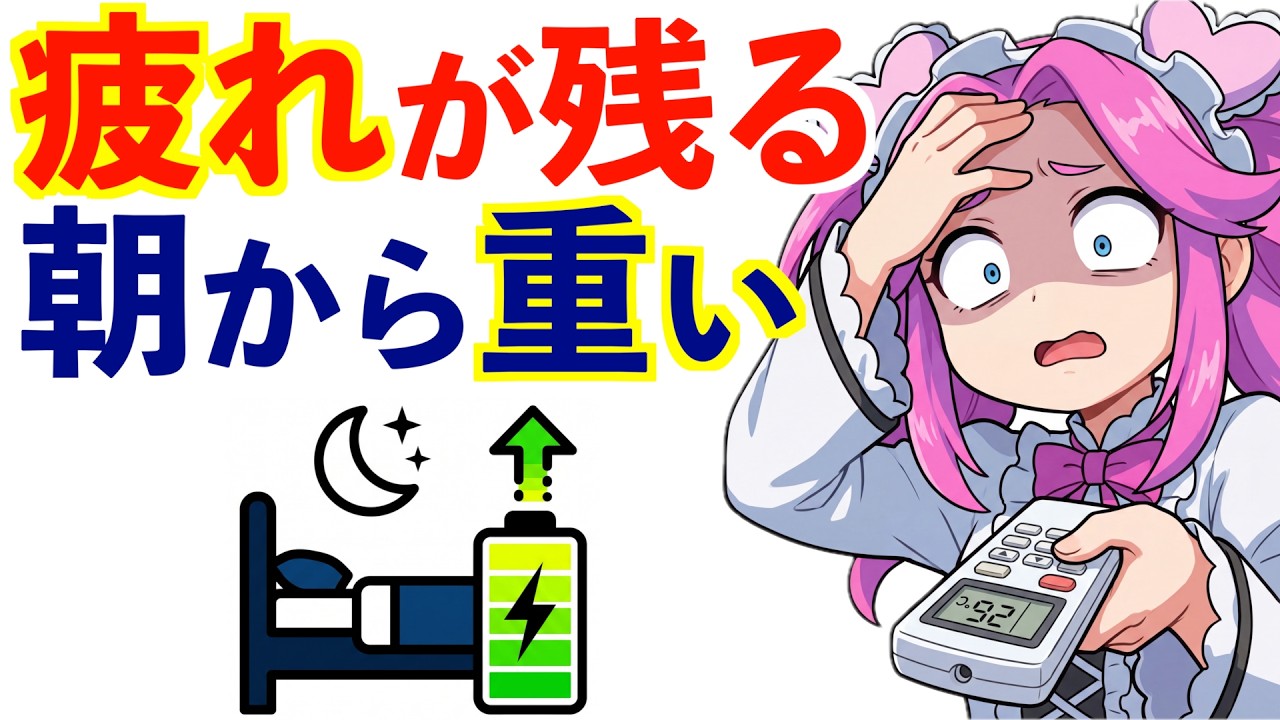 【疲労回復】寝ても疲れが取れない…夏の夜に疲労を溜めにくい習慣｜科学的に疲れを取る方法