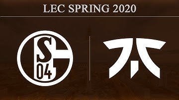 Schalke 04 vs Fnatic | LEC Spring 2020 (31st January 2020)