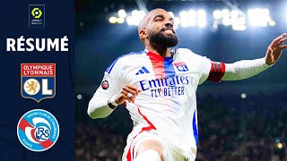 Lyon - Strasbourg (2-1) résumé | Ligue 1 2023-24 | OL - Strasbourg | But de Lacazette