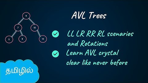 AVL Trees - LL, LR, RR, RL scenarios and Rotations | Data Structures in Tamil | Logic First