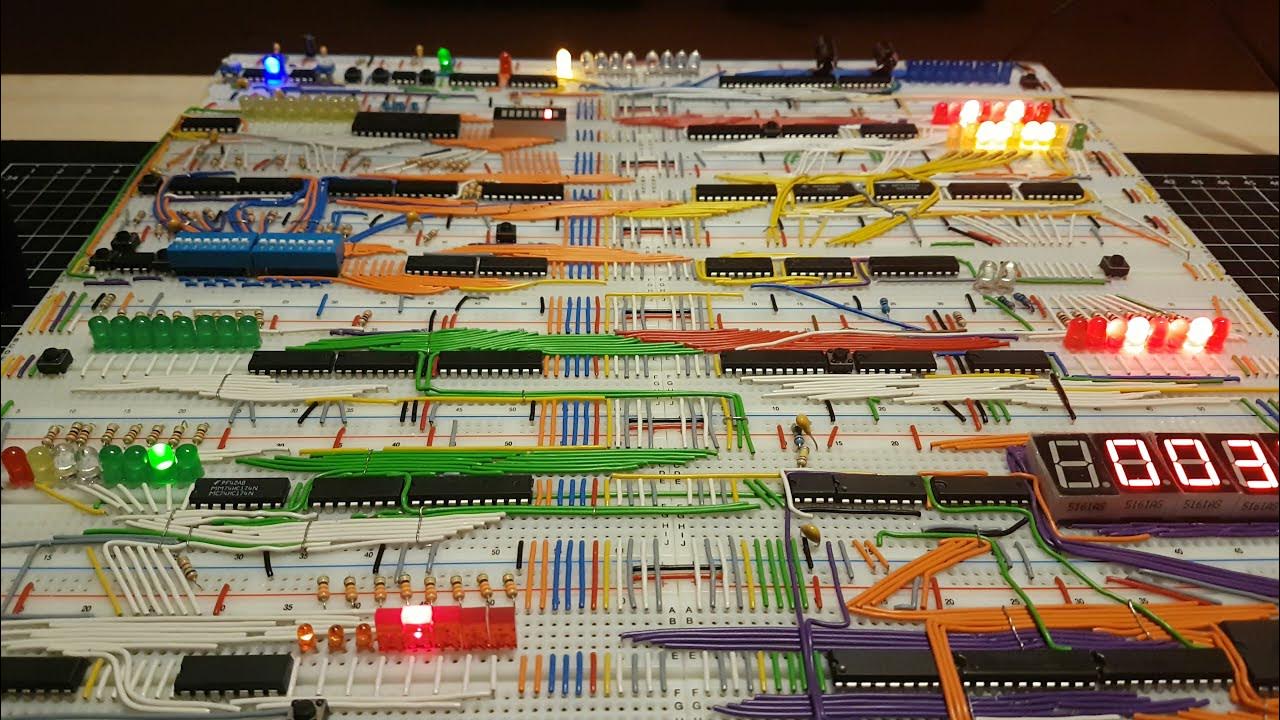 Full 8 Bit Breadboard Computer - YouTube