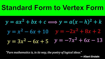 Standard form to Vertex form - How to convert quadratic function from Standard form to Vertex form