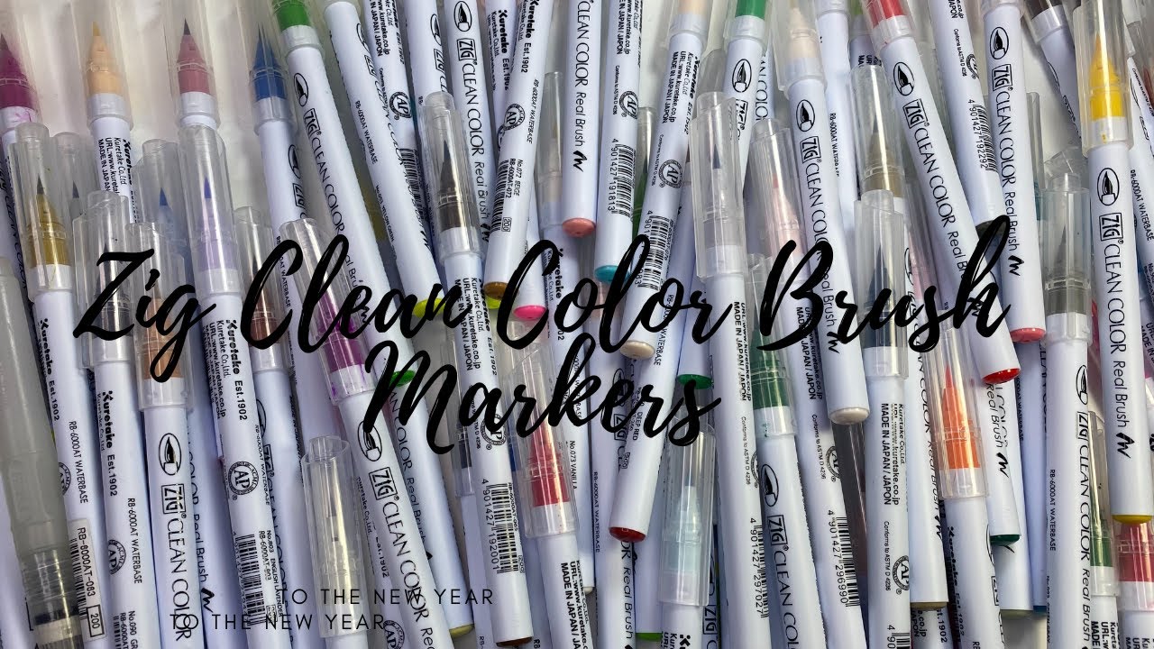 Zig Clean Color Real Brush Marker Sets