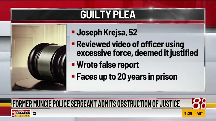 Former Muncie police sergeant admits obstruction of justice