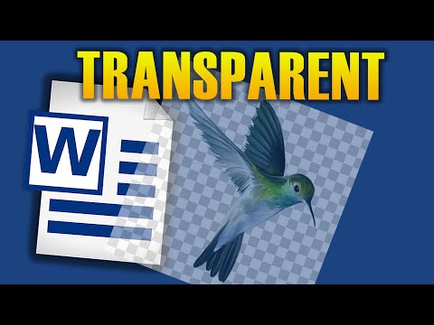 HOW TO MAKE PICTURE TRANSPARENT IN WORD