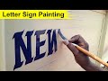 Sign painting letter writing art  key of arts