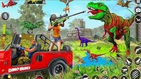 Wild Dinosaur Hunting zoo part 8 android mobile gameplay