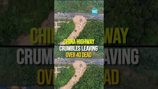 China Highway Crumbles &amp; Sends Cars Plummeting Down | Over 40 Dead