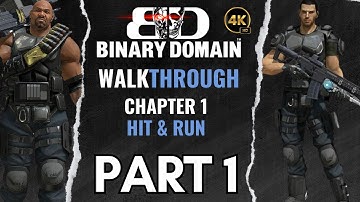 Binary Domain | Gameplay Walkthrough | 4K [Chapter 1] Hit & Run