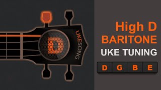 baritone high d ukulele tuning - online ukulele tuning