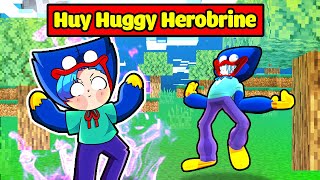 HUY NOOB TRỞ THÀNH HUGGY HEROBRINE TRONG MINECRAFT*HUY NOOB HUGGY HEROBRINE😱💀