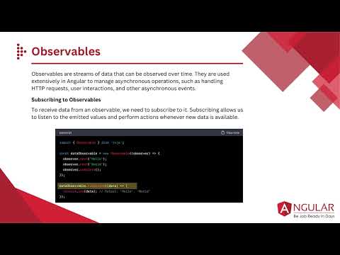 Mastering Observables &