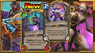 BUFFED Archwitch Willow Is GREAT! My Quest Control Warlock Works | Scholomance Academy | Hearthstone