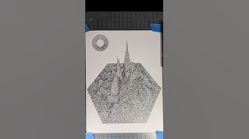 nerd stuff #art #pen #plotter #3dmodel #blender #freestyle #drawing #pixel #geometry #landscape