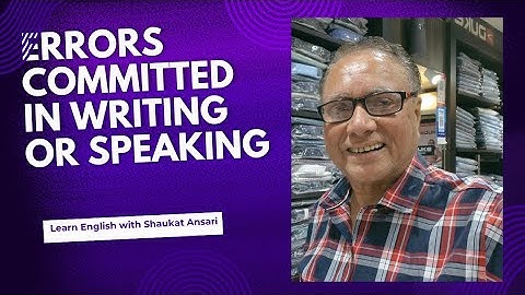 Errors Committed in Everyday Conversation