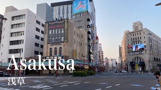 4K a-Ride&Walk around in Tokyo Asakusa (PM) 東京 浅草 (夕方)