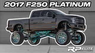 2017 Ford F250 Platinum w Stryker 4 Link Sord Hydraulic Res Shocks 30x16 s lifted MUST SEE
