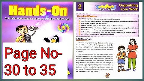 Organizing Your Work Class-5 DAV🔥computer class-5 chapter-2 page- 30, 31, 32, 33, 34, 35