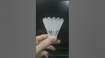 3D Printed Feather Shuttlecock! #3dprinting #badminton