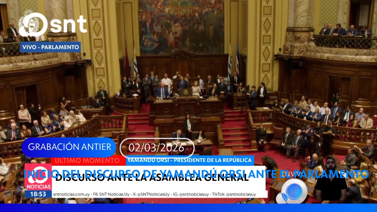 Inicio Discurso Yamandú Orsi en SNT (02/03/2026)