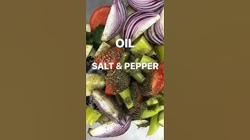OVEN ROASTED VEGETABLES | gluten free whole food plant based recipe how to roast vegetables #shorts