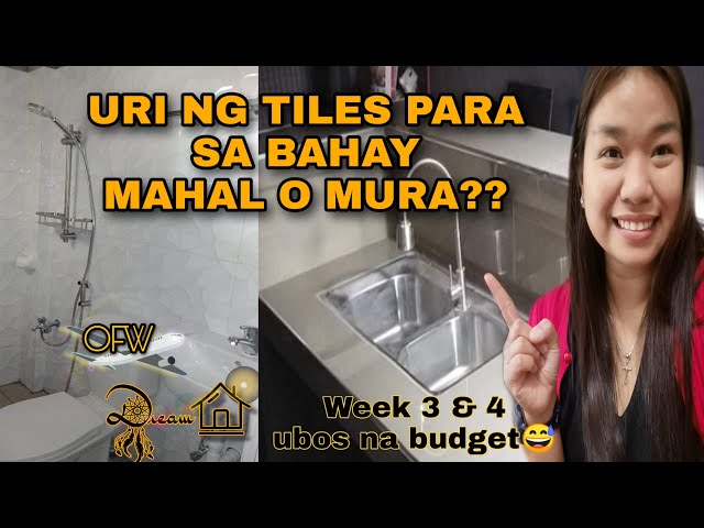 Kitchen and Bathroom  Tiles|| Dream House  Update #OfwDreams#HouseConstruction class=