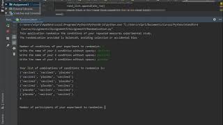 App for randomization repeated measures