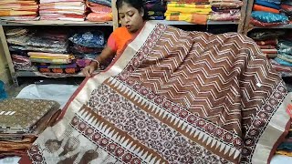 New arrival silk banarashi handloom khadi mulmul cotton saree by Aparna Trend  Saree | Live-521