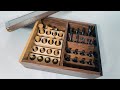 Wooden Chess Piece Box | Ebony, Boxwood, & Walnut