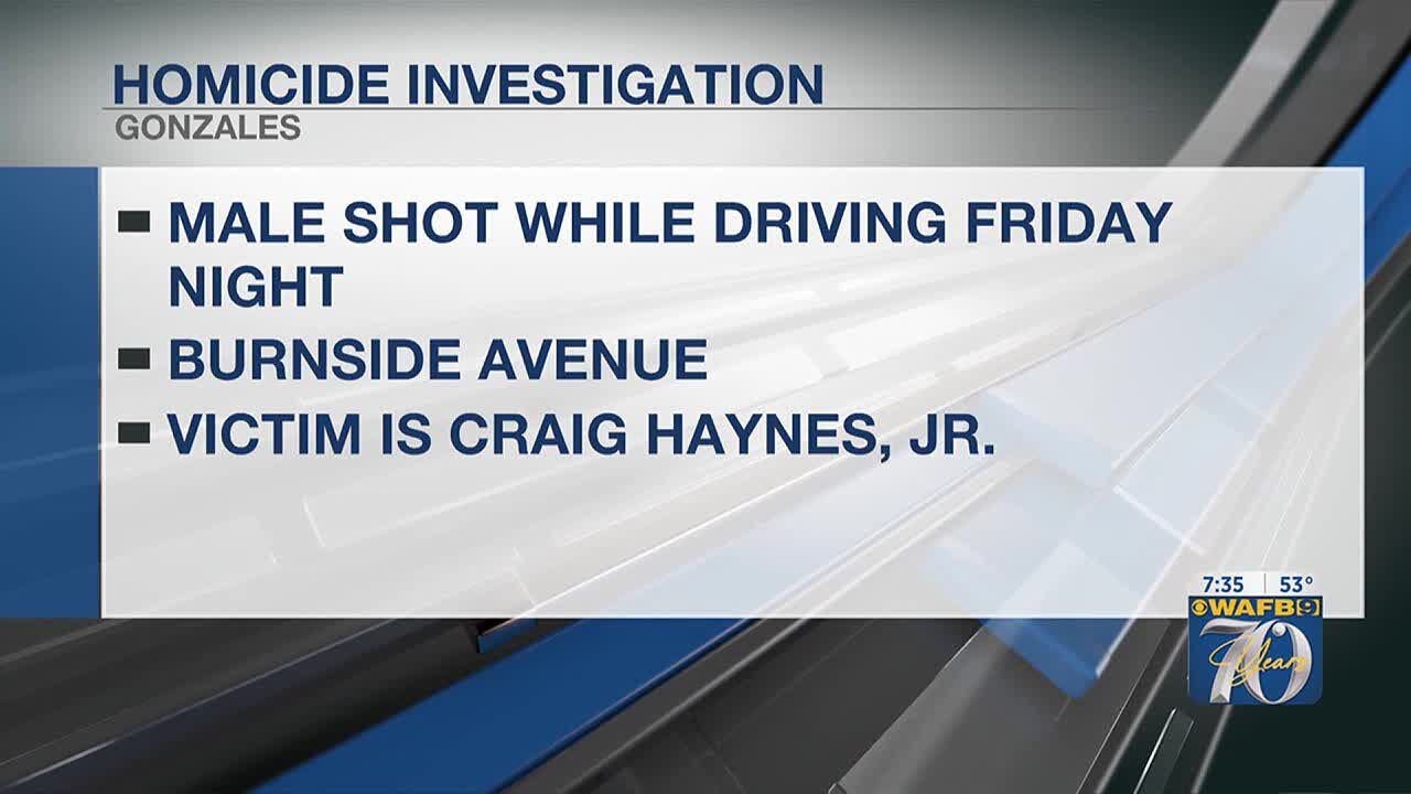 Man dies the day after he was shot while driving on Gonzales highway ...