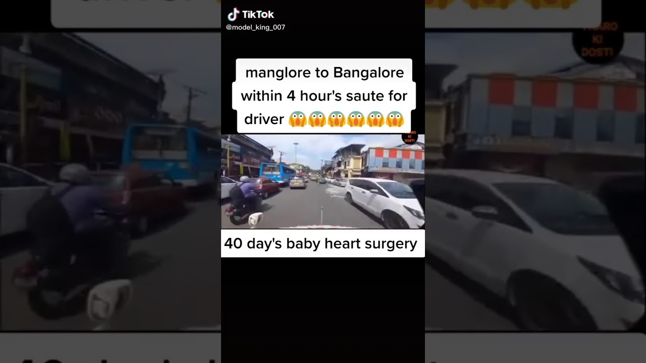 🙏🙏🙏Mangalore to Bangalore with in 4 hours 40 days baby heart surgery