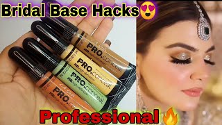 How to: Parlor Secret Bridal Base Hacks 😍 | LA girl Pro Concealer Makeup Tips and Tricks