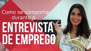 COMO SE COMPORTAR EM UMA ENTREVISTA DE EMPREGO | CANAL DO COACHING