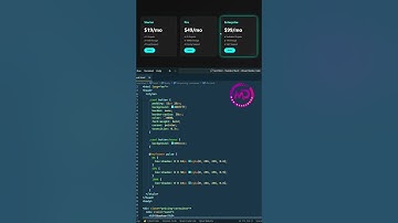 **Futuristic Pricing Table UI** using pure **HTML and CSS**