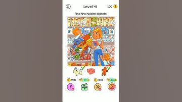 Braindom Level 41 find the hidden objects.