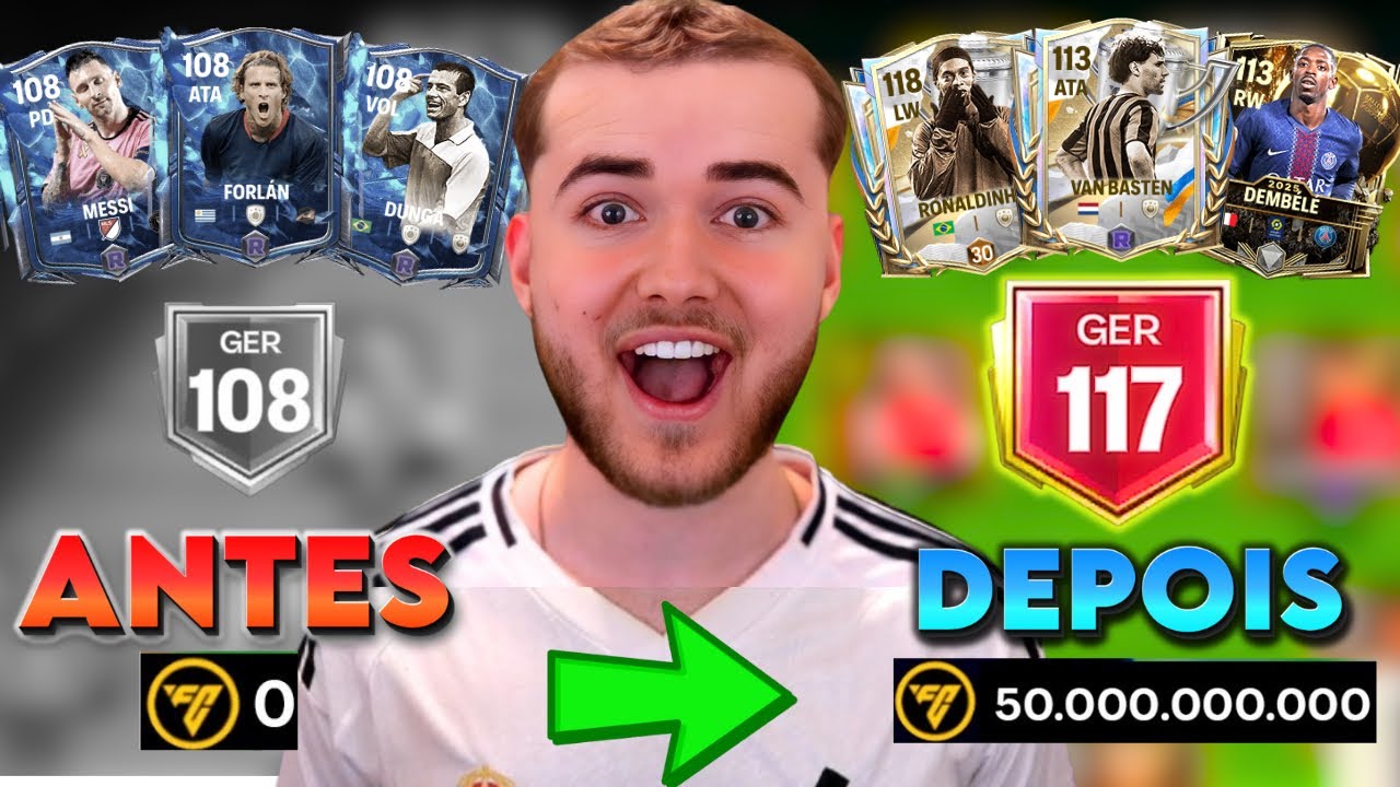 TRANSFORMEI o TIME de um GRINGO no FC MOBILE 26