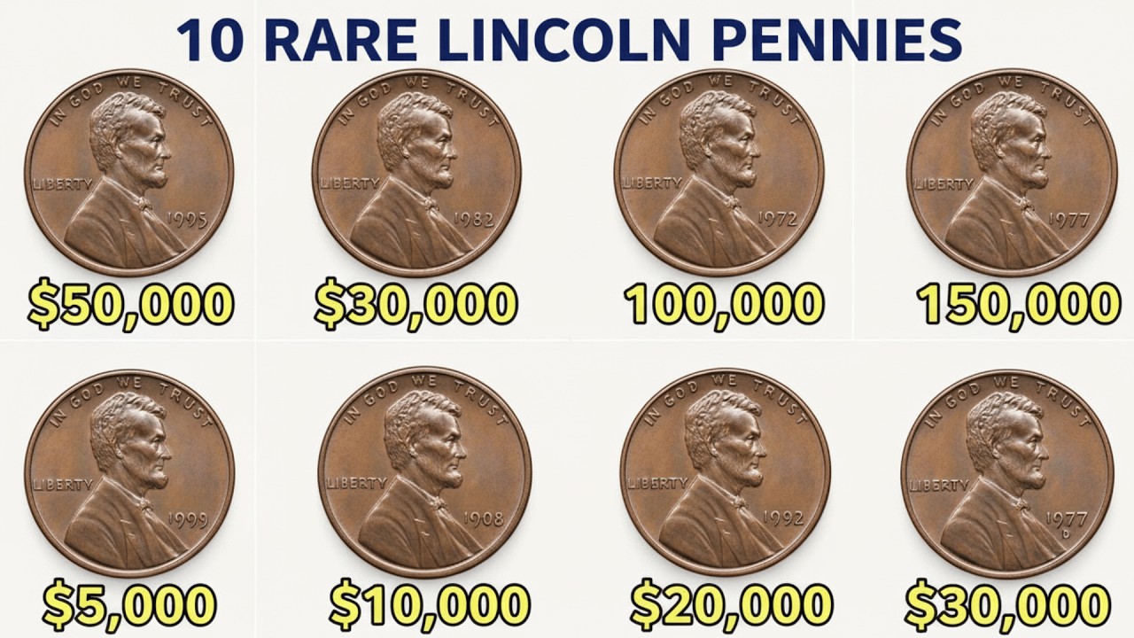 EVERY Lincoln Penny Guide - 10 Rare Ones Hiding in Your Pocket Change | Mint Mystery