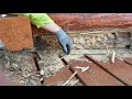 Log home restoration improper log rot repair