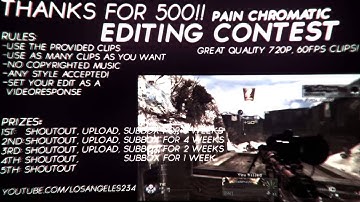 500 subs Editing Contest! [CLOSED]