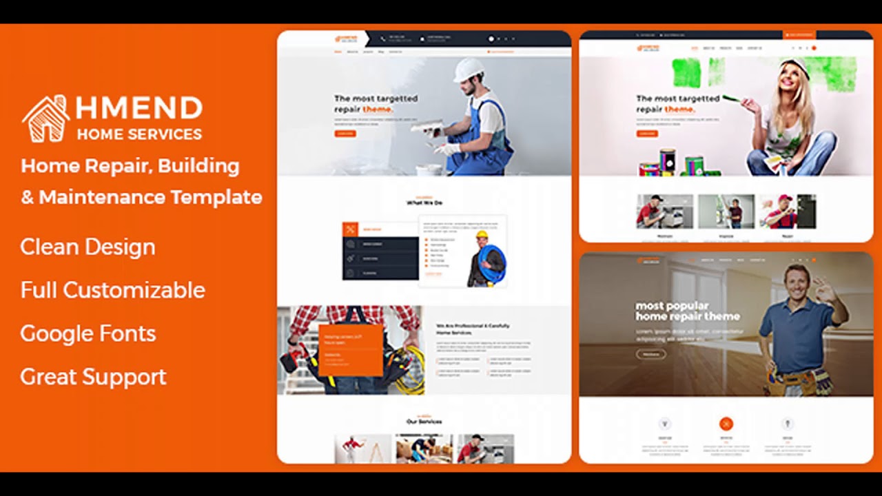 Hmend - Home Maintenance, Repair Service HTML Template | Themeforest Website Templates and Themes