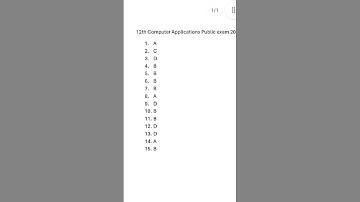 12th computer application public questions 2024 Answer key #shorts #publicexam2024 #cs #12th