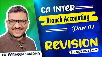 Advanced Accounting | Revision Video | Branch Accounting | Part 01