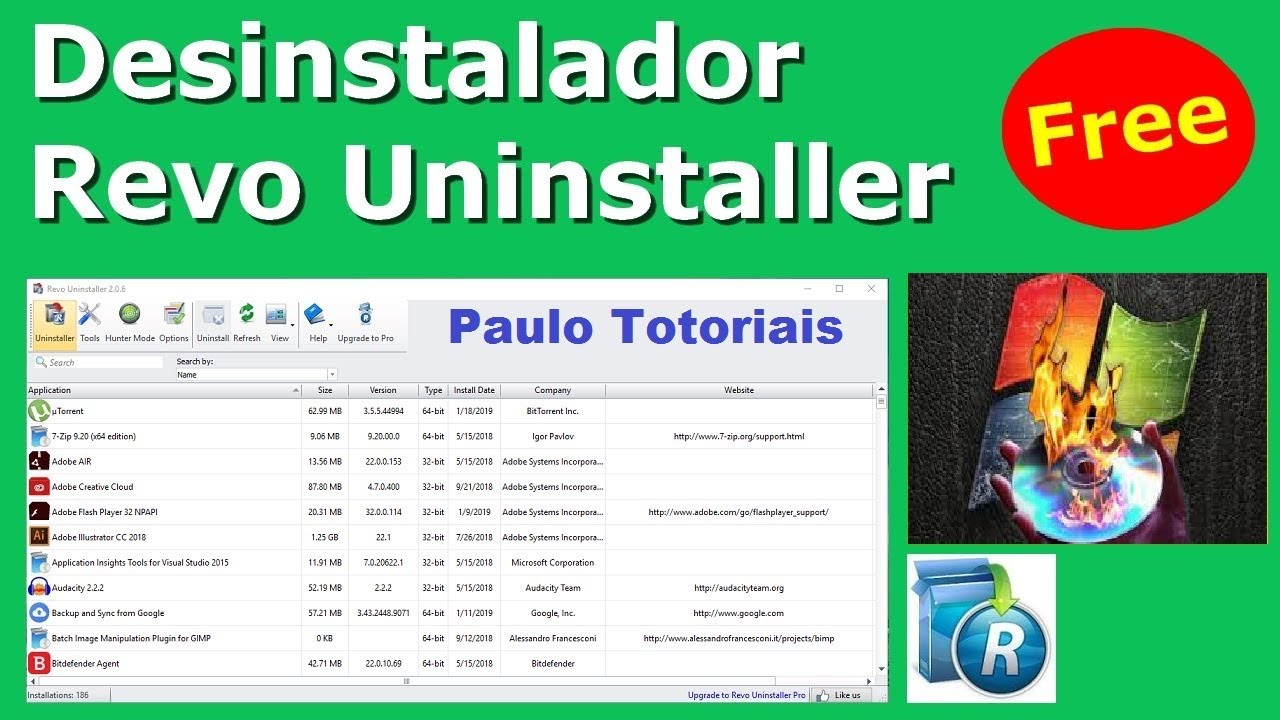 Programa Revo Como usar o Revo Uninstaller para Desinstalar Programas do # PC# - YouTube