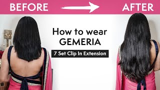 How To Wear 7 Set Clip-In Extensions | Gemeria Hair