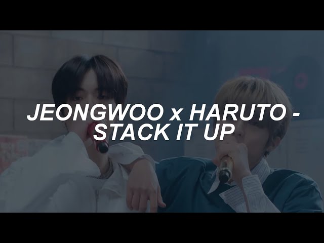 [with video] TREASURE (트레저) : PARK JEONG WOO (박정우) x HARUTO (하루토) - 'Stack It Up' Lyrics class=