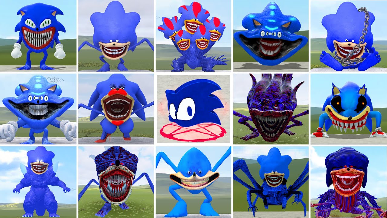 NEW SHIN SONIC TAPES LOVE FAMILY VS ALL SEA EATER FAMILY EPIC BATTLE in Garry's Mod