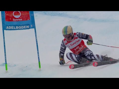 River Radamus Delivers a HEATER! 🔥 FASTEST Run 2 Time Climbs 23 Spots to 7th in Adelboden ⛷️