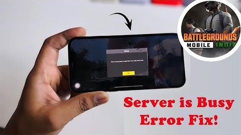 BGMI Fixes : Server Is Busy Please Try Again Later Error Code Restrict Area | Android Data Recovery