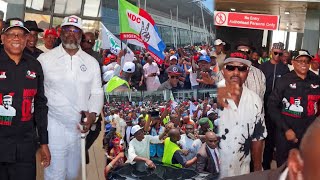 Arrival of HE Peter Obi In Port Port Harcourt By Kwankwasiya & OK Supporters 