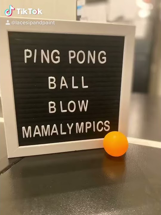 Ping Pong Ball Blow Tik Tok Game YouTube